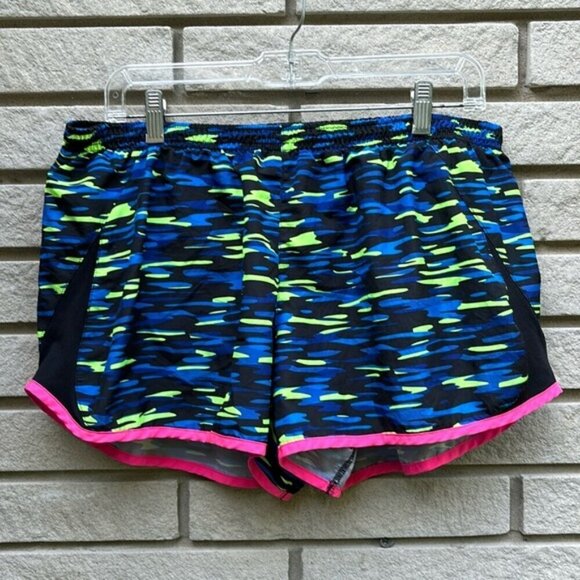 Nike Running Shorts Camo/Neon Sz XL - Picture 1 of 10